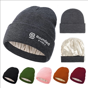 Satin-Lined Acrylic Sleep Beanie